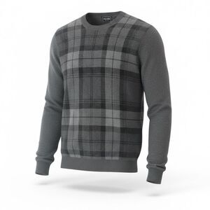 River Brand Plaid Crewneck Sweater